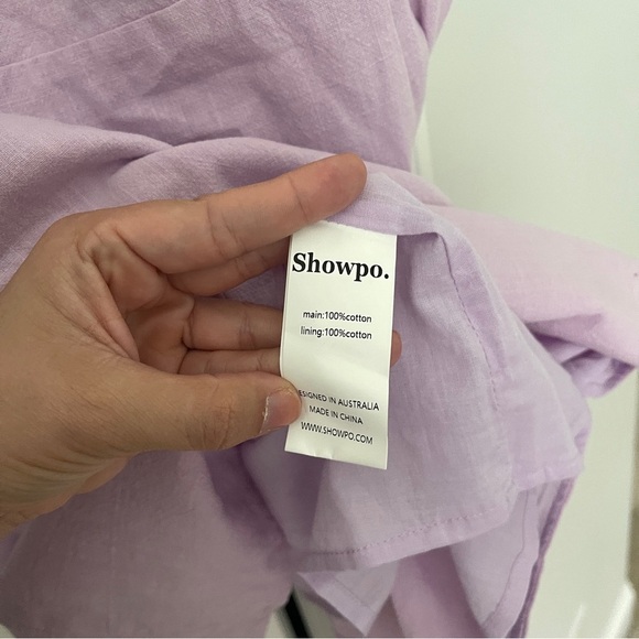 NWT SHOWPO Nerissa Mini Dress Cut Out Side Split Dress in Lilac Purple - Picture 4 of 5